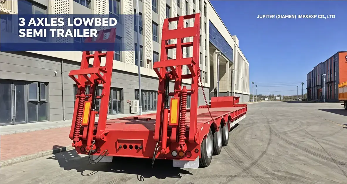 3‑Axle Lowbed Semi‑Trailers Shipped to Algeria